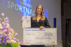 Bündner Sportnacht 2023 Sport Sportler Sportlerin Sportler des Jahres GKB Auditorium Chur Jasmine Flury Gewinnerin
